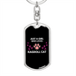 Loves Ragdoll Cat Keychain Stainless Steel or 18k Gold Dog Tag Keyring-Express Your Love Gifts