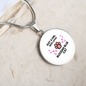 Loves Russian Blue Cat Circle Necklace Stainless Steel or 18k Gold 18-22"-Express Your Love Gifts
