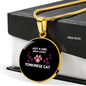 Loves Tonkinese Cat Circle Necklace Stainless Steel or 18k Gold 18-22"-Express Your Love Gifts