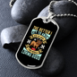 Loving Dogs Blue Necklace Stainless Steel or 18k Gold Dog Tag 24" Chain-Express Your Love Gifts