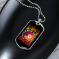Loving Dogs Necklace Stainless Steel or 18k Gold Dog Tag 24" Chain-Express Your Love Gifts