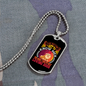 Loving Dogs Necklace Stainless Steel or 18k Gold Dog Tag 24" Chain-Express Your Love Gifts