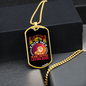 Loving Dogs Necklace Stainless Steel or 18k Gold Dog Tag 24" Chain-Express Your Love Gifts