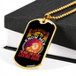 Loving Dogs Necklace Stainless Steel or 18k Gold Dog Tag 24" Chain-Express Your Love Gifts