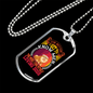 Loving Dogs Necklace Stainless Steel or 18k Gold Dog Tag 24" Chain-Express Your Love Gifts