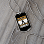 Loving Dogs White Necklace Stainless Steel or 18k Gold Dog Tag 24" Chain-Express Your Love Gifts