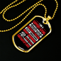 Loving Firefighter'S Wife Necklace Stainless Steel or 18k Gold Dog Tag 24" Chain-Express Your Love Gifts