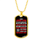 Loving Firefighter'S Wife Necklace Stainless Steel or 18k Gold Dog Tag 24" Chain-Express Your Love Gifts