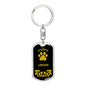 Lowchen Keychain Stainless Steel or 18k Gold-Express Your Love Gifts