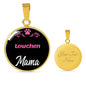 Lowchen Mama Necklace Circle Pendant Stainless Steel or 18k Gold 18-22" Dog Mom Pendant-Express Your Love Gifts