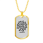 Loyal Friend Christian Necklace Stainless Steel or 18k Gold Dog Tag 24" Chain-Express Your Love Gifts