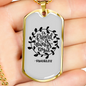Loyal Friend Christian Necklace Stainless Steel or 18k Gold Dog Tag 24" Chain-Express Your Love Gifts