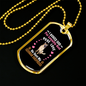 Loyalty and Love Necklace Stainless Steel or 18k Gold Dog Tag 24" Chain-Express Your Love Gifts