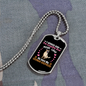 Loyalty and Love Necklace Stainless Steel or 18k Gold Dog Tag 24" Chain-Express Your Love Gifts