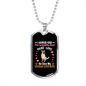 Loyalty and Love Necklace Stainless Steel or 18k Gold Dog Tag 24" Chain-Express Your Love Gifts