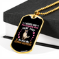 Loyalty and Love Necklace Stainless Steel or 18k Gold Dog Tag 24" Chain-Express Your Love Gifts