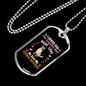Loyalty and Love Necklace Stainless Steel or 18k Gold Dog Tag 24" Chain-Express Your Love Gifts