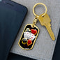 Lucky Poker Keychain Dog Tag Stainless Steel or 18k Gold-Express Your Love Gifts