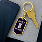 Lucky Winner Gambler Keychain Stainless Steel or 18k Gold Dog Tag Keyring-Express Your Love Gifts