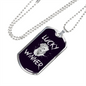 Lucky Winner Gambler Necklace Stainless Steel or 18k Gold Dog Tag 24" Chain-Express Your Love Gifts