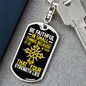 Luke 16 Be Faithful Keychain Stainless Steel or 18k Gold Dog Tag Keyring-Express Your Love Gifts