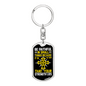 Luke 16 Be Faithful Keychain Stainless Steel or 18k Gold Dog Tag Keyring-Express Your Love Gifts
