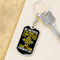 Luke 16 Be Faithful Keychain Stainless Steel or 18k Gold Dog Tag Keyring-Express Your Love Gifts