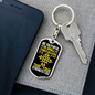 Luke 16 Be Faithful Keychain Stainless Steel or 18k Gold Dog Tag Keyring-Express Your Love Gifts