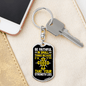 Luke 16 Be Faithful Keychain Stainless Steel or 18k Gold Dog Tag Keyring-Express Your Love Gifts