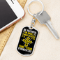 Luke 16 Be Faithful Keychain Stainless Steel or 18k Gold Dog Tag Keyring-Express Your Love Gifts