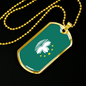Macau Flag Necklace Stainless Steel or 18k Gold Dog Tag 24" Chain-Express Your Love Gifts