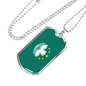 Macau Flag Necklace Stainless Steel or 18k Gold Dog Tag 24" Chain-Express Your Love Gifts