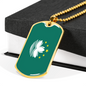 Macau Flag Necklace Stainless Steel or 18k Gold Dog Tag 24" Chain-Express Your Love Gifts