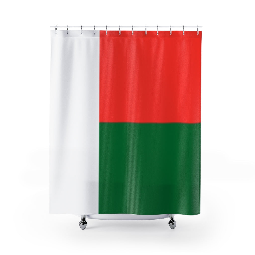 Madagascar Flag Stylish Design 71" x 74" Elegant Waterproof Shower Curtain for a Spa-like Bathroom Paradise Exceptional Craftsmanship-Express Your Love Gifts