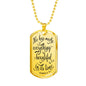 Made Everything Beautiful Christian Necklace Stainless Steel or 18k Gold Dog Tag 24" Chain-Express Your Love Gifts