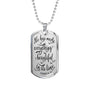 Made Everything Beautiful Christian Necklace Stainless Steel or 18k Gold Dog Tag 24" Chain-Express Your Love Gifts