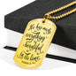 Made Everything Beautiful Christian Necklace Stainless Steel or 18k Gold Dog Tag 24" Chain-Express Your Love Gifts