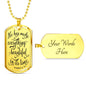 Made Everything Beautiful Christian Necklace Stainless Steel or 18k Gold Dog Tag 24" Chain-Express Your Love Gifts