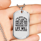 Made For God Christian Necklace Stainless Steel or 18k Gold Dog Tag 24" Chain-Express Your Love Gifts