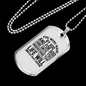 Made For God Christian Necklace Stainless Steel or 18k Gold Dog Tag 24" Chain-Express Your Love Gifts