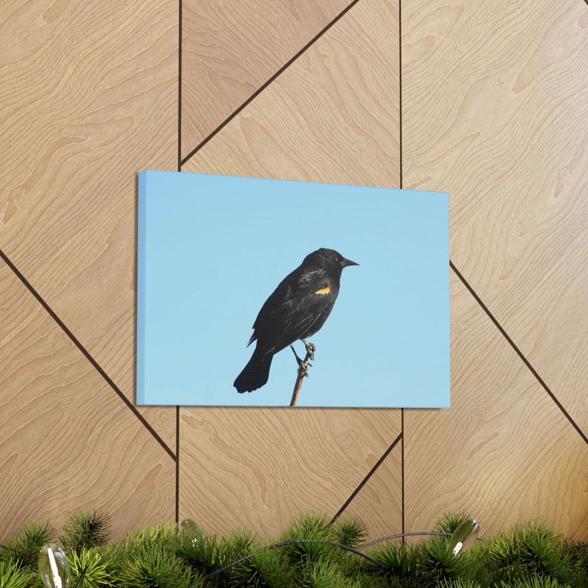 Scripture Walls Majestic Blackbird Art Majestic Blackbird Hound Print Animal Wall Art Wildlife Canvas Prints Wall Art Ready to Hang Unframed-Express Your Love Gifts