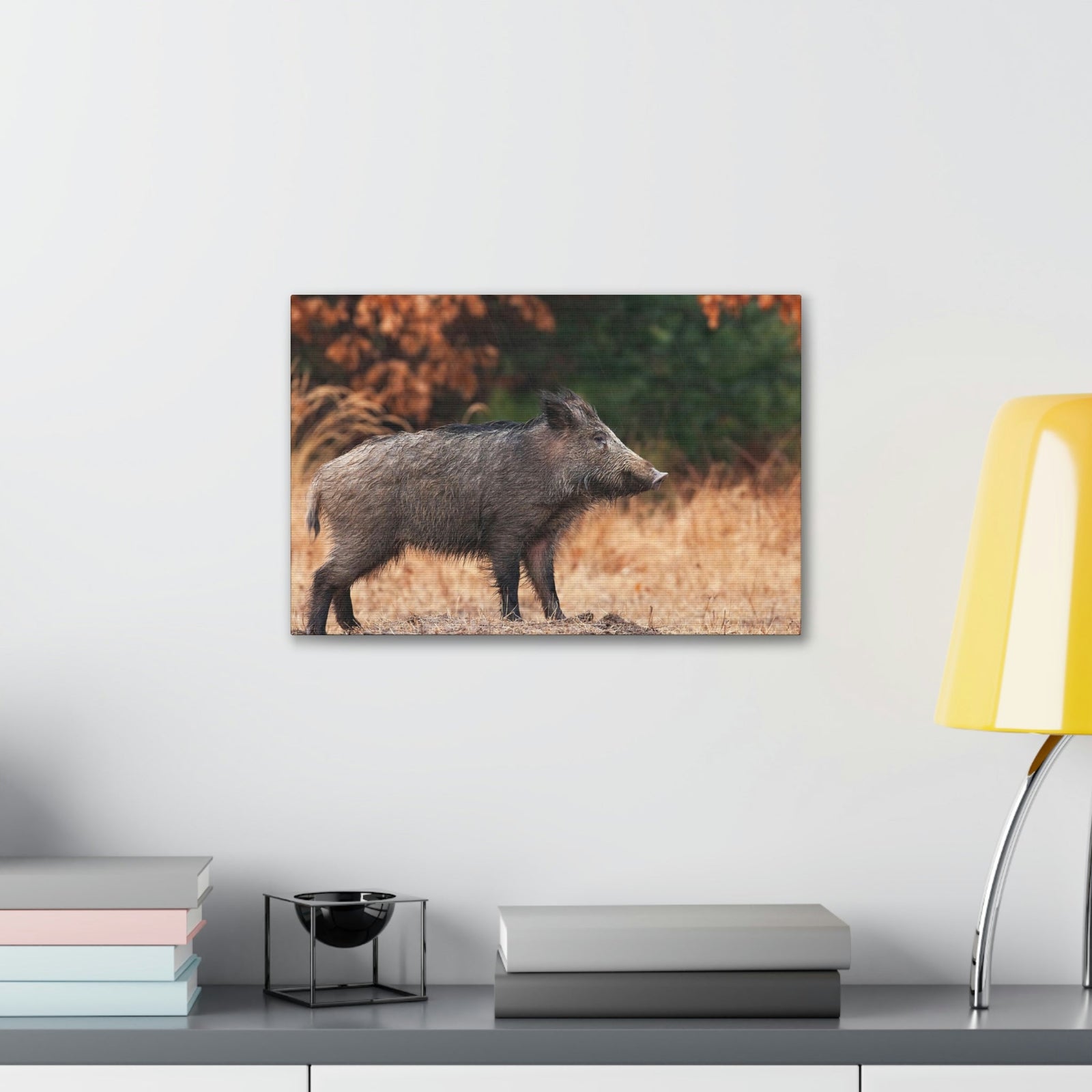 Scripture Walls Majestic Boar Art Majestic Boar Print Animal Wall Art Wildlife Canvas Prints Wall Art Ready to Hang Unframed-Express Your Love Gifts