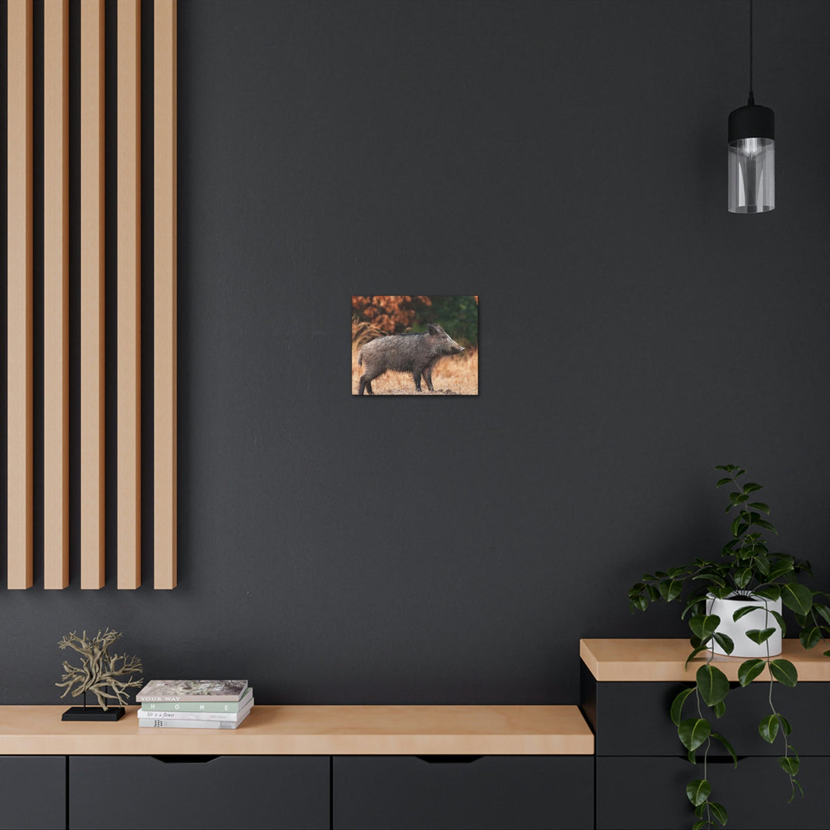 Scripture Walls Majestic Boar Art Majestic Boar Print Animal Wall Art Wildlife Canvas Prints Wall Art Ready to Hang Unframed-Express Your Love Gifts