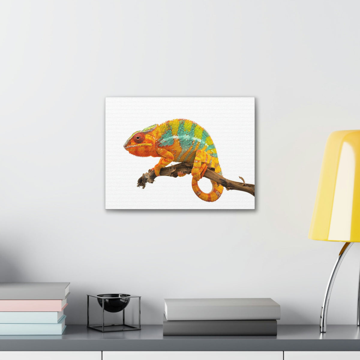 Scripture Walls Majestic Chameleon Art Majestic Chameleon Print Animal Wall Art Wildlife Canvas Prints Wall Art Ready to Hang Unframed-Express Your Love Gifts