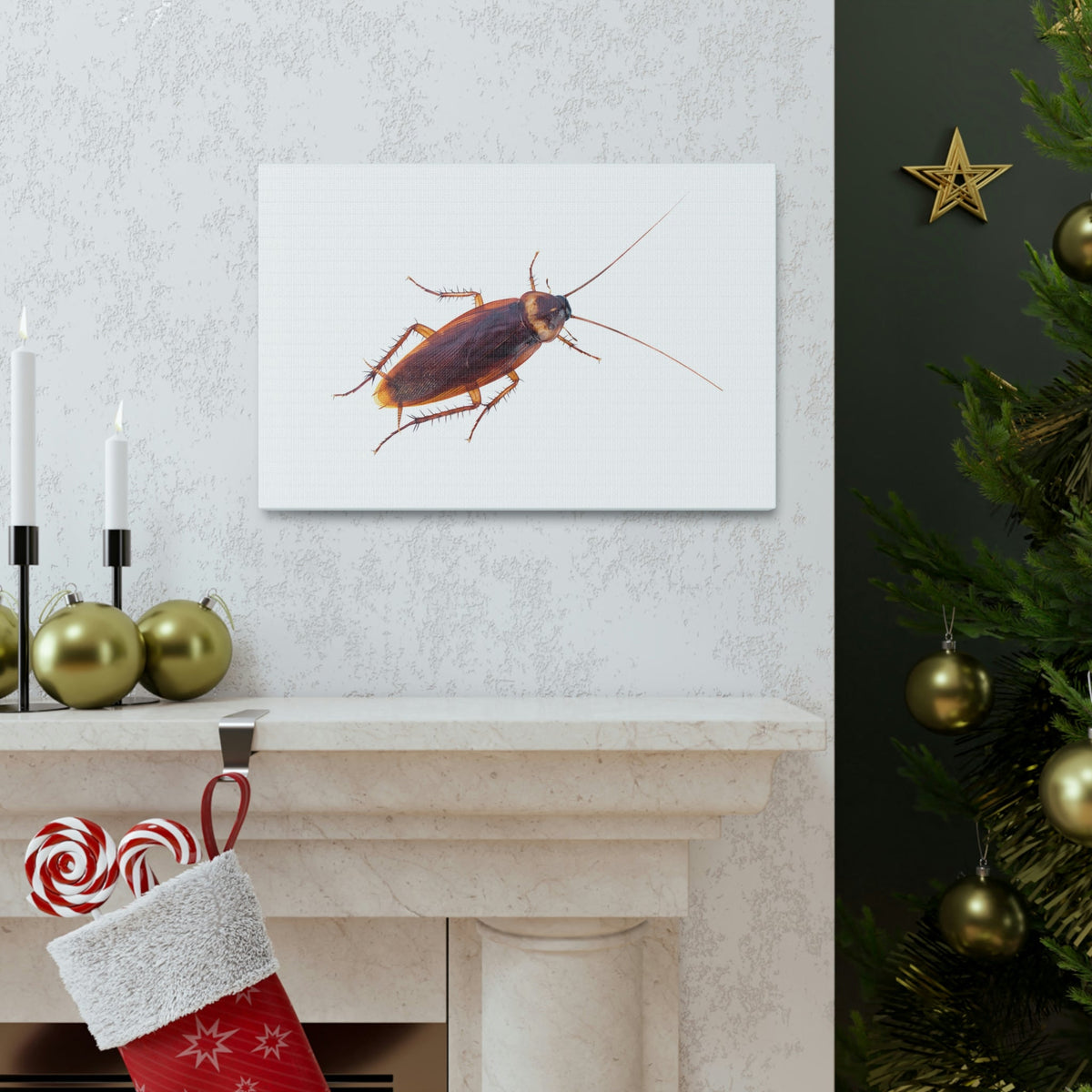 Scripture Walls Majestic Cockroach Art Majestic Cockroach Print Animal Wall Art Wildlife Canvas Prints Wall Art Ready to Hang Unframed-Express Your Love Gifts