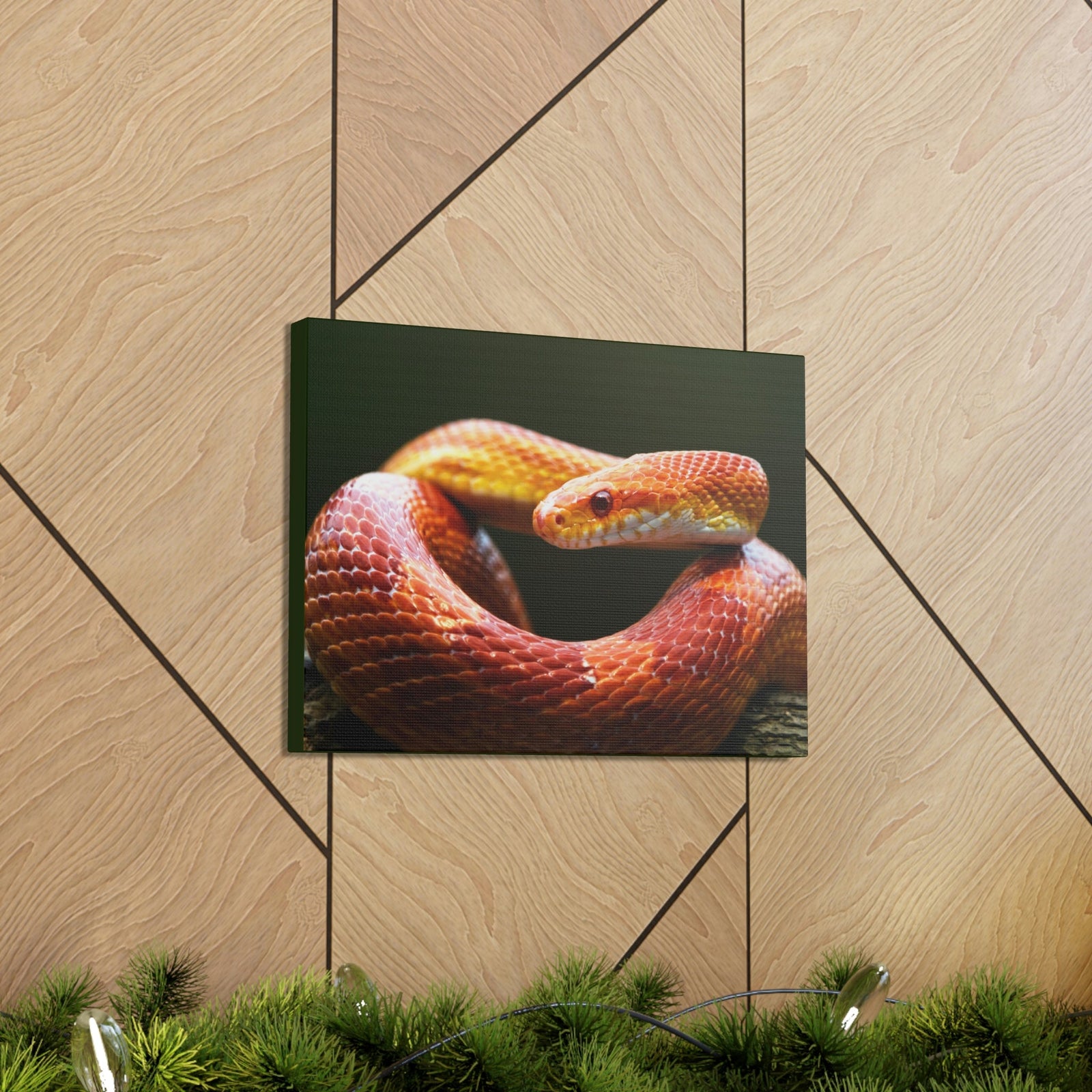Scripture Walls Majestic Corn Snake Art Majestic Corn Snake Print Animal Wall Art Wildlife Canvas Prints Wall Art Ready to Hang Unframed-Express Your Love Gifts