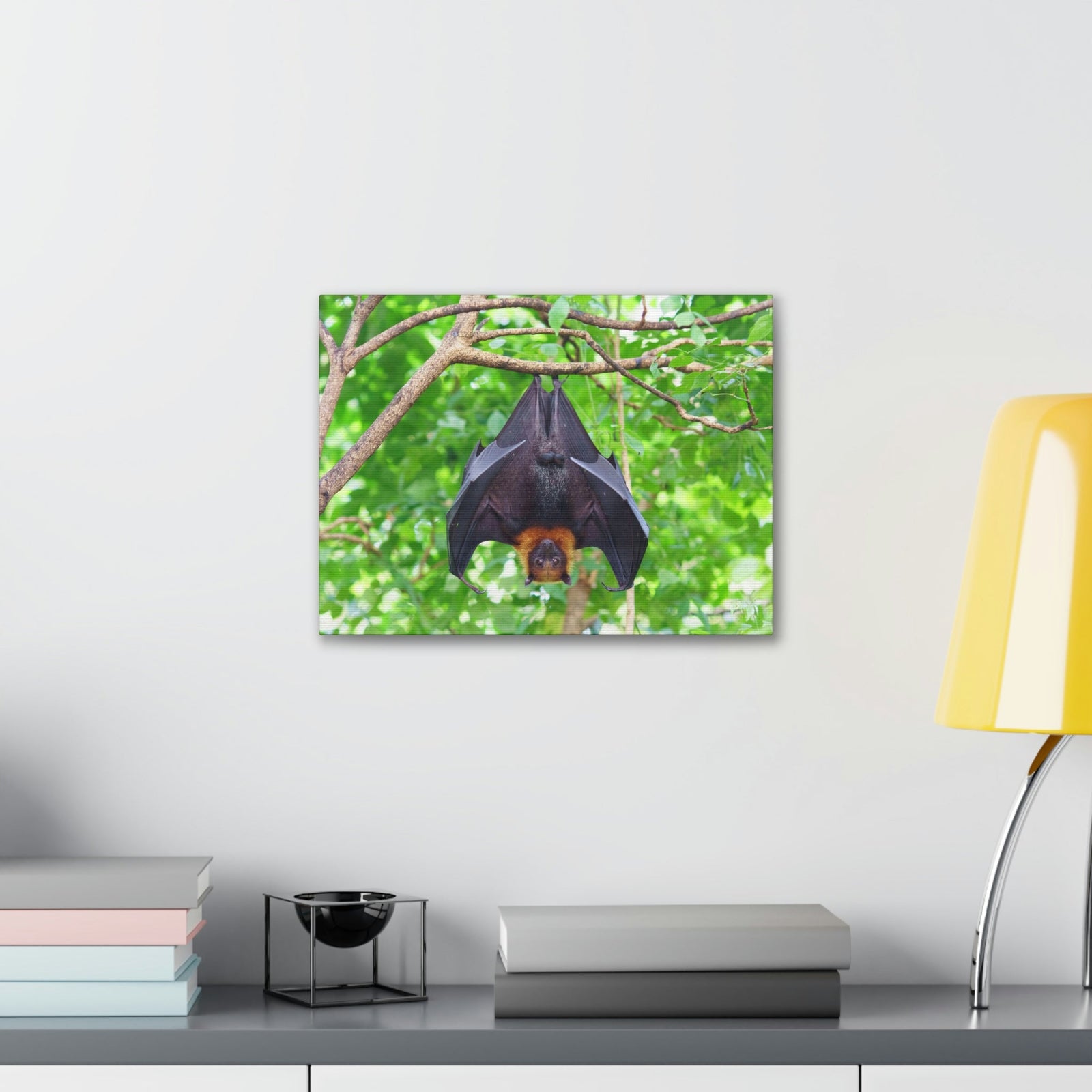 Majestic Fruit Bat Hanging on a Tree in the Forest Unframed-Express Your Love Gifts