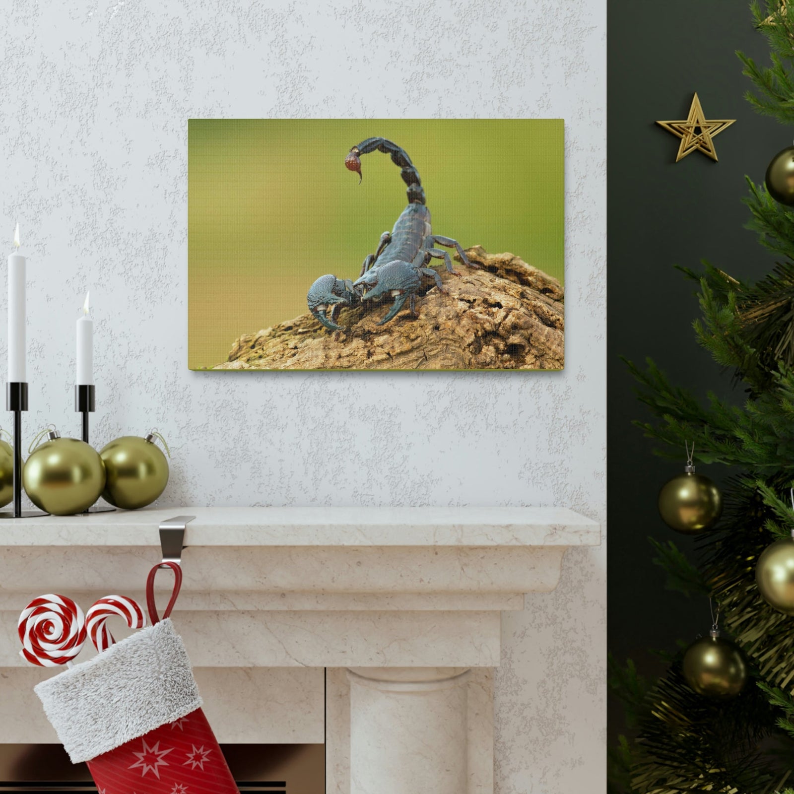 Scripture Walls Majestic Scorpion Art Majestic Scorpion Print Animal Wall Art Wildlife Canvas Prints Wall Art Ready to Hang Unframed-Express Your Love Gifts