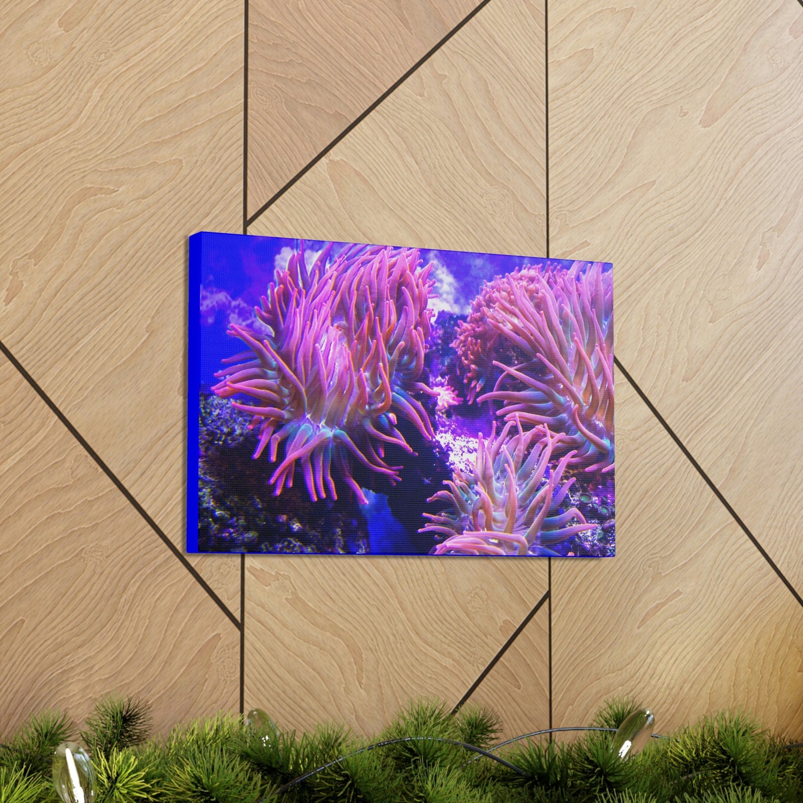 Scripture Walls Majestic Sea Anemone Art Majestic Sea Anemone Print Animal Wall Art Wildlife Canvas Prints Wall Art Ready to Hang Unframed-Express Your Love Gifts