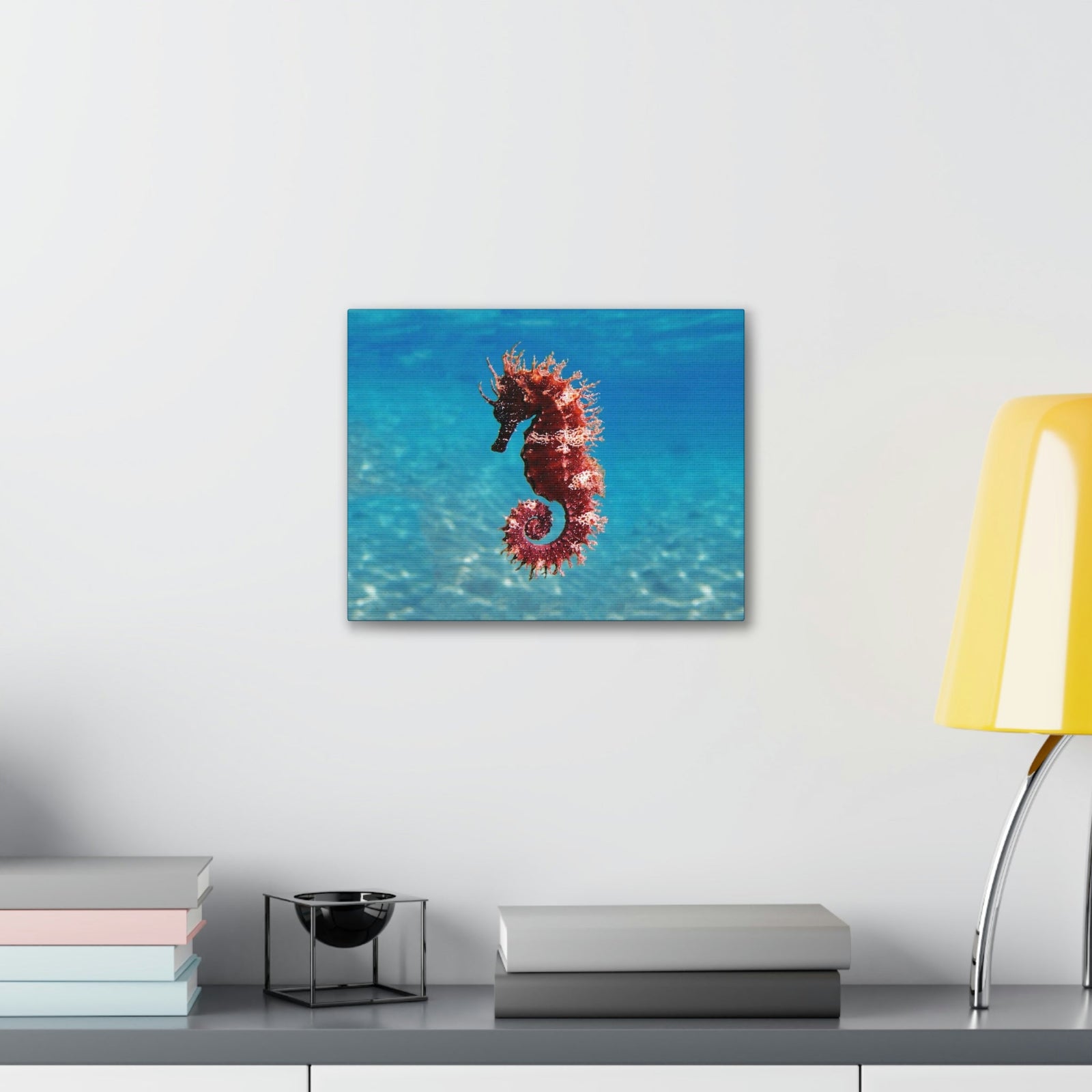 Scripture Walls Majestic Seahorse Art Majestic Seahorse Print Animal Wall Art Wildlife Canvas Prints Wall Art Ready to Hang Unframed-Express Your Love Gifts